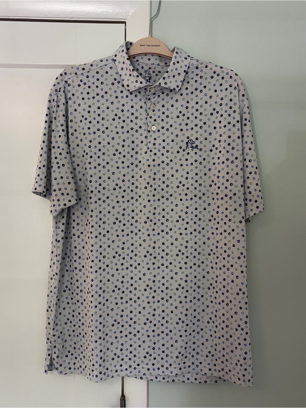 Rhoback Men’s Polo - Paw Print